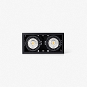 ceiling recessed luminaire MINI COLIN-2 2 flames LED IP23, black