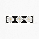 ceiling recessed luminaire MINI COLIN-3 3 flames LED IP23, white