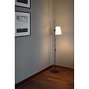 Faro Stehleuchte LUPE E27, IP20, schwarz matt, beige