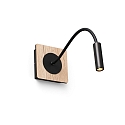 Faro LED Leseleuchte MOOD SQ 2W, 3000K, IP20, schwarz, eiche Faro LED Leseleuchte MOOD SQ 2W, 3000K, IP20, schwarz, eiche