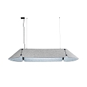 pendant luminaire FONOVIA LED IP20, grey 