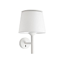 Lampada da parete SAVOY E27 IP20, bianco 