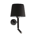 Lampada da parete SAVOY E27 IP20, nero 