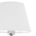 wall luminaire ETERNA E27 IP20, chrome, white 