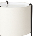 Lampadaire DRUM E27 IP20, beige, noir mat 