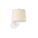 wall luminaire MONTREAL E27 IP20, beige, white matt 
