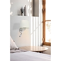 Faro wall luminaire MONTREAL E27 IP20, chrome, white 
