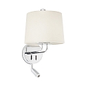 wall luminaire MONTREAL E27 IP20, beige, chrome 