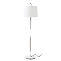 Lampada da terra MONTREAL E27 IP20, beige, cromo 