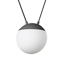 Luci a sospesione MINE PC SPACE 2-Lampadine E27 IP20, grigio scuro 