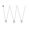Luci a sospesione MINE PC SPACE 3-Lampadine E27 IP20, grigio scuro 