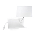 wall luminaire HANDY E27 IP20, white matt 