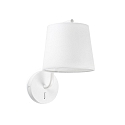 wall luminaire BERNI E27 IP20, white matt 