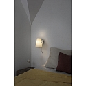 Faro wall luminaire LUPE E27 IP20, chrome, white 