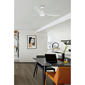 Faro Ventilatore da soffitto POLARIS L con telecomando IP20, bianco opaco