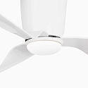 Faro Ventilatore da soffitto PEMBA L con telecomando IP20, bianco lucido