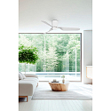 Faro Ventilatore da soffitto PEMBA L con telecomando IP20, bianco lucido