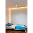 Faro Ventilateur plafonnier LANTAU L avec t�l�commande IP20, nickel mat, pin