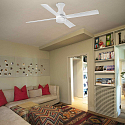 Faro Ventilateur plafonnier FRASER M avec t�l�commande IP20, blanc mat