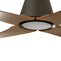 Faro Ventilateur plafonnier TYPHOON M avec t�l�commande IP44, marron, �rable