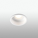 Faro ceiling recessed luminaire HYDE R GU10 IP44, white matt 