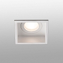 Faro ceiling recessed luminaire HYDE SQ GU10 IP44, white matt 