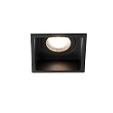 ceiling recessed luminaire HYDE SQ GU10 IP44, black matt 