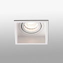 Faro ceiling recessed luminaire HYDE SQ GU10 IP20, white matt 