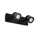 wall luminaire COCO 2 flames GU10 IP20, black matt 