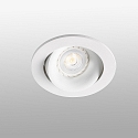 Faro ceiling recessed luminaire ARGON round, swivelling GU10 IP20, white matt 