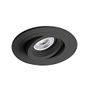 ceiling recessed luminaire RADON R GU10 IP20, black matt 