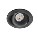 ceiling recessed luminaire ARGON round, swivelling GU10 IP20, black matt 