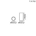 Faro Luminaire de plafond STAN GU10 IP20, noir mat 