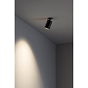 Faro ceiling recessed luminaire STAN swivelling, rotatable GU10 IP20, black matt 