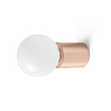 wall luminaire TEN E27 IP20, glossy, copper 