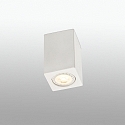 Faro ceiling luminaire SVEN SQ GU10 IP20, white matt 
