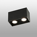 Faro Luminaire de plafond TECTO  2 flammes GU10 IP20, noir mat 