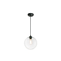 pendant luminaire CLARA E27 IP20, black matt 