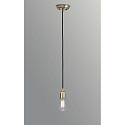 Faro pendant luminaire ART 1 flame E27 IP20, antique gold 