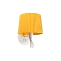 wall luminaire SAMBA E27 IP20, yellow, white matt 