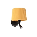 Luminaire mural SAMBA E27 IP20, jaune, noir mat 