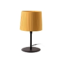 Lampe de table SAMBA E27 IP20, jaune, noir mat 