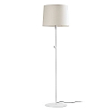 Lampadaire CONGA E27 IP20, beige, blanc mat 