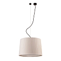 Luminaire  suspension SAMBA E27 IP20, beige, noir mat 