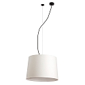pendant luminaire CONGA E27 IP20, beige, black matt 