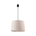 Luminaire  suspension SAMBA E27 IP20, beige, noir mat 