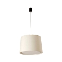 pendant luminaire CONGA E27 IP20, black matt, white 