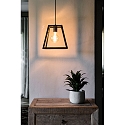 Faro pendant luminaire ROSE E27 IP20, black matt 