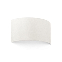 wall luminaire COTTON 2 flames, half round E27 IP20, white matt 
