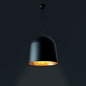 Faro pendant luminaire CRATER E27 IP20, black matt 